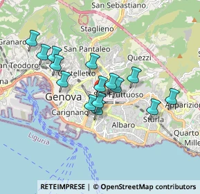 Mappa Via Archimede, 16142 Genova GE, Italia (1.49867)