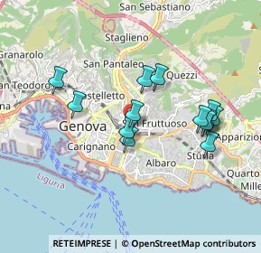 Mappa P.za Manzoni, 16142 Genova GE, Italia (1.66923)