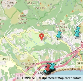 Mappa Via Lodole, 16016 Cogoleto GE, Italia (1.547)