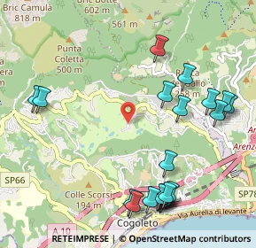 Mappa Via Lodole, 16016 Cogoleto GE, Italia (1.281)