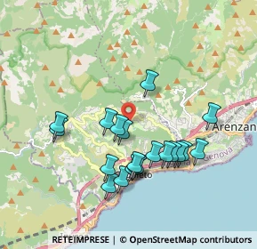 Mappa Via Lodole, 16016 Cogoleto GE, Italia (1.7655)