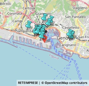 Mappa Via Giovanni Bettolo, 16149 Genova GE, Italia (1.2225)