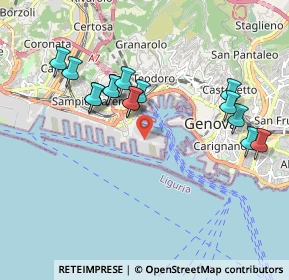 Mappa Via Giovanni Bettolo, 16149 Genova GE, Italia (1.868)