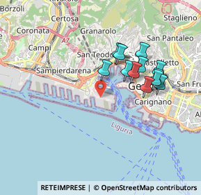 Mappa Via Giovanni Bettolo, 16149 Genova GE, Italia (1.63667)