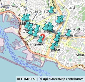 Mappa Via Domenico Fiasella Nr.74 rosso, 16121 Genova GE, Italia (0.7325)