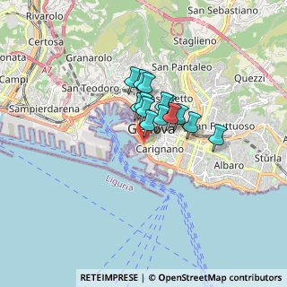 Mappa Via delle Casaccie, 16123 Genova GE, Italia (0.98929)