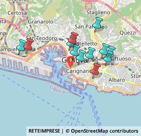 Mappa Via delle Casaccie, 16123 Genova GE, Italia (1.60667)