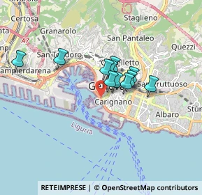 Mappa Via delle Casaccie, 16123 Genova GE, Italia (1.19909)