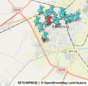 Mappa Via dell'Aida, 48124 Ravenna RA, Italia (2.00353)