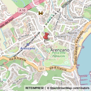 Mappa Via Giulio Zunino, 19, 16011 Arenzano, Genova (Liguria)