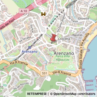 Mappa Via Giulio Zunino, 1, 16011 Arenzano, Genova (Liguria)