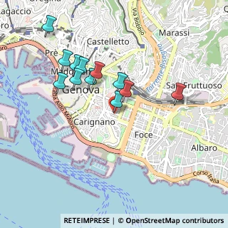 Mappa Via Ippolito d'Aste, 16121 Genova GE, Italia (0.87333)