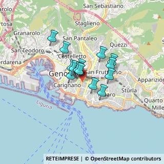 Mappa Viale Brigata Bisagno, 16129 Genova GE, Italia (1.05267)