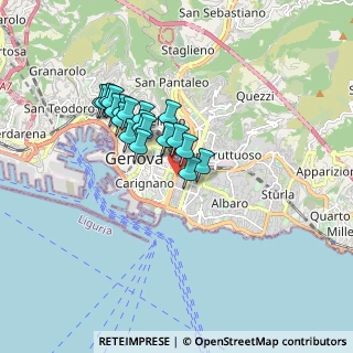 Mappa Viale Brigata Bisagno, 16129 Genova GE, Italia (1.3415)