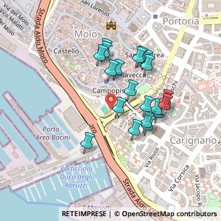 Mappa Piazza S. Giacomo della Marina, 16128 Genova GE, Italia (0.2045)