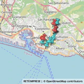 Mappa Via Macaggi Giuseppe, 16121 Genova GE, Italia (1.24154)