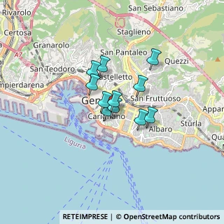 Mappa Via Macaggi Giuseppe, 16121 Genova GE, Italia (1.02091)
