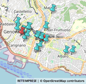 Mappa Piazza Gerolamo Savonarola, 16100 Genova GE, Italia (0.7875)