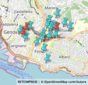 Mappa Piazza Gerolamo Savonarola, 16100 Genova GE, Italia (0.733)