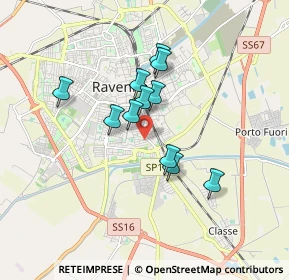 Mappa Via Ronco, 48121 Ravenna RA, Italia (1.35364)