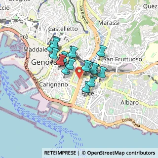 Mappa Via Brigata Bisagno, 16129 Genova GE, Italia (0.5965)