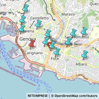Mappa Via Brigata Bisagno, 16129 Genova GE, Italia (1.00692)