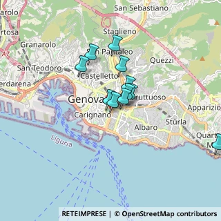Mappa Via Brigata Bisagno, 16129 Genova GE, Italia (1.31455)