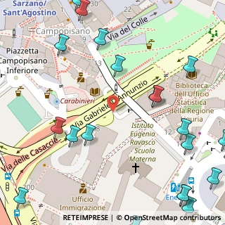 Mappa Via D'Annunzio Gabriele, 16121 Genova GE, Italia (0.12)
