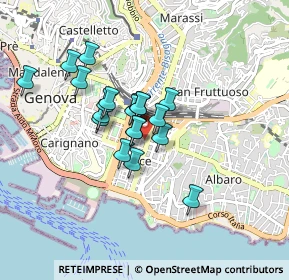 Mappa Via Orlando Bianchi, 16129 Genova GE, Italia (0.6325)