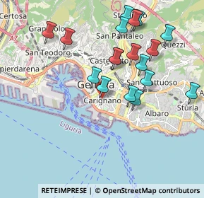 Mappa Via Corsica, 16100 Genova GE, Italia (1.97222)