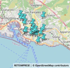 Mappa Via della Libertà, 16100 Genova GE, Italia (1.03789)