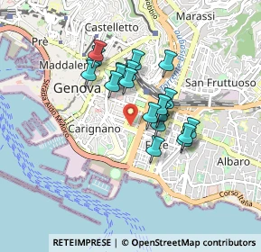 Mappa Via Armando Diaz, 16121 Genova GE, Italia (0.6425)