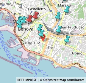 Mappa Via Armando Diaz, 16121 Genova GE, Italia (1.08786)