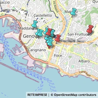 Mappa Via Armando Diaz, 16121 Genova GE, Italia (0.74267)