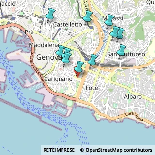 Mappa Via Armando Diaz, 16121 Genova GE, Italia (1.01636)