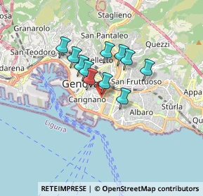 Mappa Via Armando Diaz, 16121 Genova GE, Italia (1.22909)