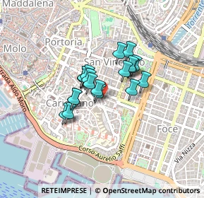 Mappa Via Bernardo Castello, 16121 Genova GE, Italia (0.2785)