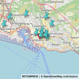 Mappa Via Bernardo Castello, 16121 Genova GE, Italia (1.5225)