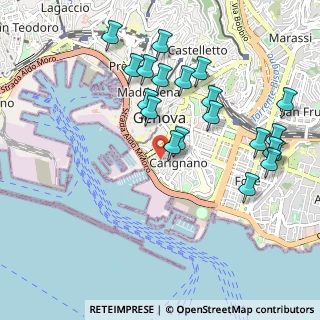 Mappa Piazza di Carignano, 16128 Genova GE, Italia (1.0605)
