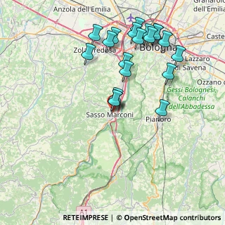 Mappa Via San Lorenzo, 40037 Sasso Marconi BO, Italia (8.4975)