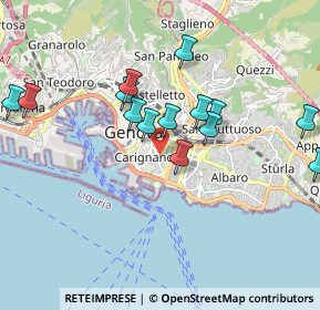 Mappa Via Luigi Lanfranconi, 16121 Genova GE, Italia (1.84214)