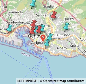 Mappa Via Luigi Lanfranconi, 16121 Genova GE, Italia (1.56091)