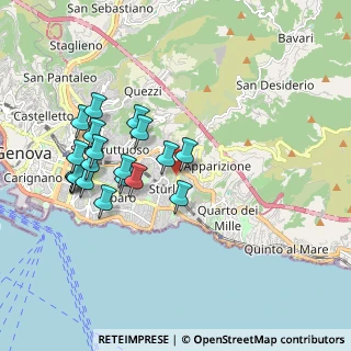 Mappa Via Michele Marras, 16147 Genova GE, Italia (1.8805)