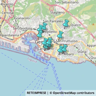 Mappa Via Silvio Pellico, 16128 Genova GE, Italia (1.03091)