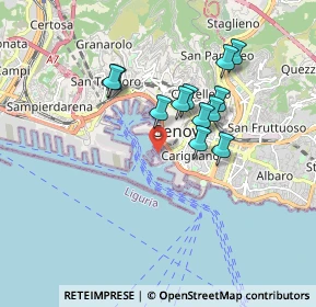Mappa Via Al Molo Giano snc, 16123 Genova GE, Italia (1.4725)