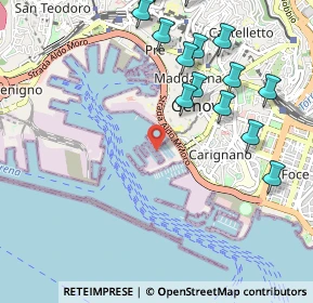 Mappa Via Al Molo Giano snc, 16123 Genova GE, Italia (1.28067)
