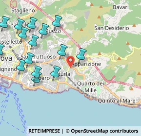 Mappa Via Bainsizza, 16147 Genova GE, Italia (2.502)