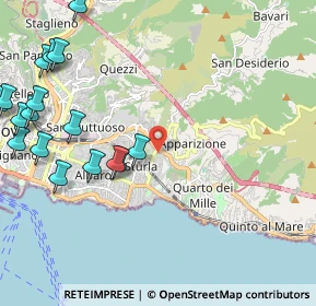 Mappa Via Bainsizza, 16147 Genova GE, Italia (2.91176)