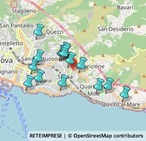 Mappa Via Bainsizza, 16147 Genova GE, Italia (1.57125)