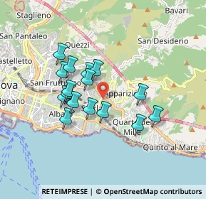 Mappa Via Bainsizza, 16147 Genova GE, Italia (1.45563)